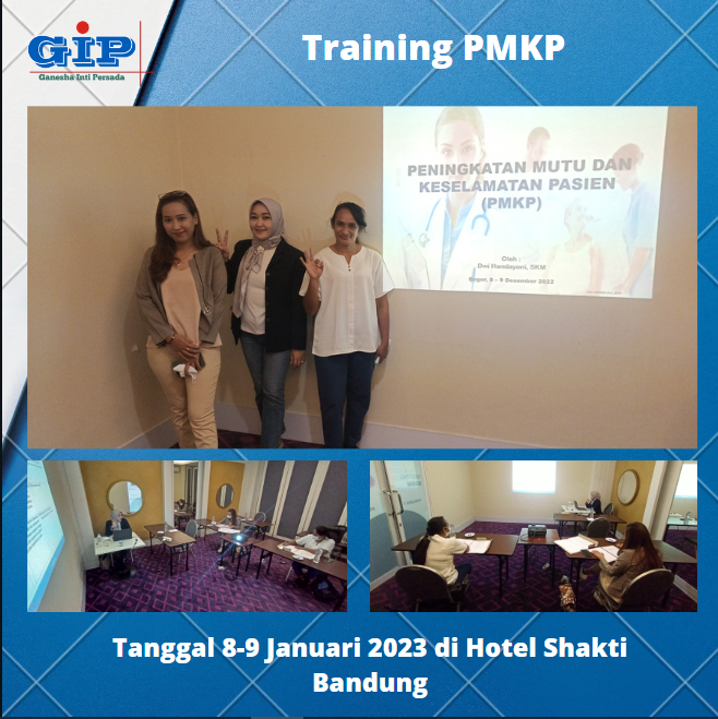 TRAINING PENINGKATAN MUTU DAN KESELAMATAN PASIEN (PMKP) SESUAI STANDAR AKREDITASI RUMAH SAKIT:  (4-5 Mei 2026, Surabaya) (11-12 Mei 2026, Jakarta)(18-19 Mei 2026, Lombok )(25-26 Mei 2026, Bandung)